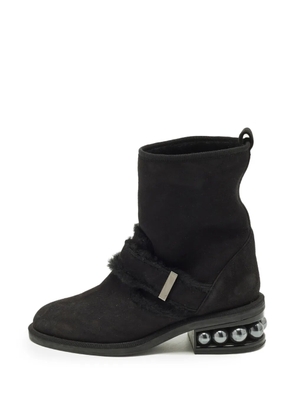 Nicholas Kirkwood Casati faux-fur trim ankle boots - Black
