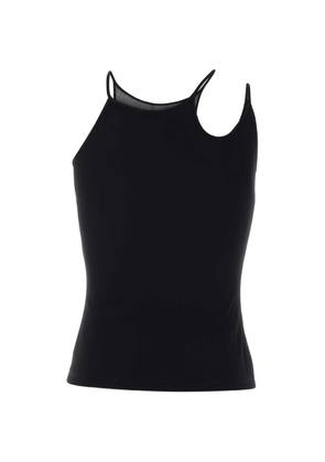 Alexander McQueen cut-out mesh tank top - Black