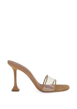 Amina Muaddi Andreea transparent-strap sandals - White