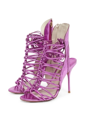 Sophia Webster tie-up heeled sandals - Purple