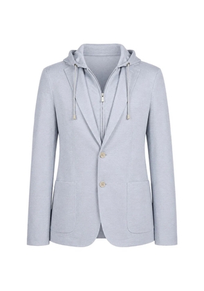 Eleventy hooded blazer - Blue