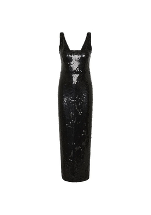 Rachel Gilbert Kayla sequin-embellished gown - Black