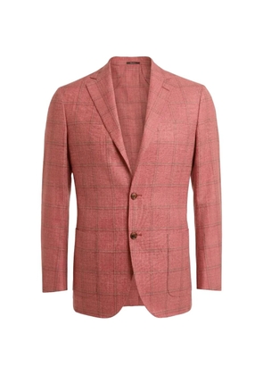SARTORIO NAPOLI check-pattern blazer - Red