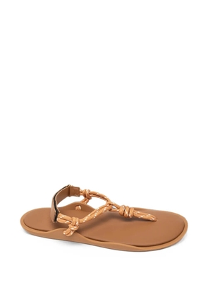 Flòwze knotted touch-strap sandals - Neutrals
