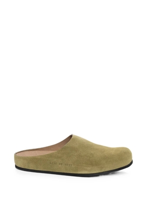 Common Projects suede slip-on mules - Green