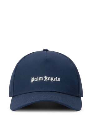 Palm Angels logo-embroidered baseball cap - Blue