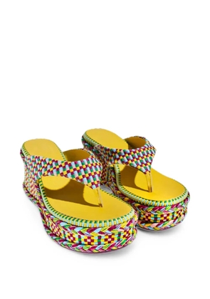 AMAMBAIH Ramona woven-design sandals - Yellow