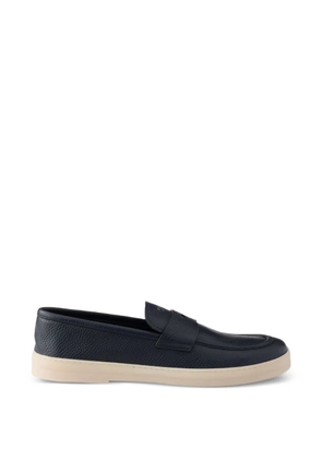 Prada leather loafers - Blue