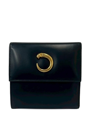 Cartier 2010-2026 Leather Panther Trifold Wallet small wallets - Black