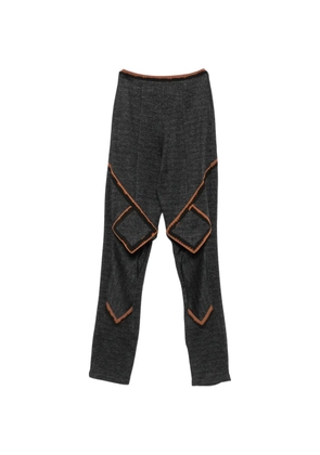 Kiko Kostadinov contrast-trim panelled trousers - Black