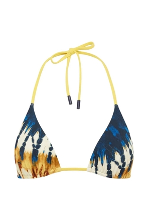 ALEMAIS Martine tie-dye triangle bikini top - Blue