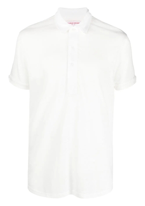 Orlebar Brown Sebastian short-sleeve linen polo shirt - White