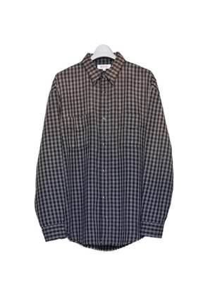 MASU sequin-embellished gingham shirt - Black