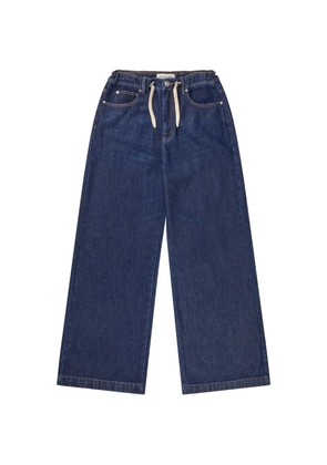 MUNTHE Obey drawstring-waist jeans - Blue