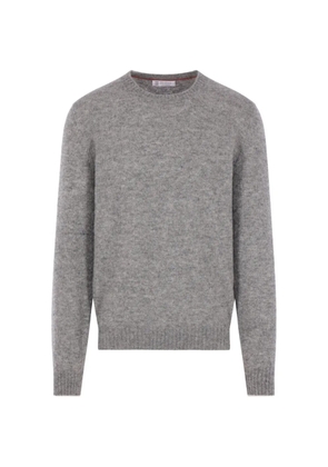 Brunello Cucinelli crew-neck knitted sweater - Grey