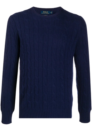 Polo Ralph Lauren cable knit long-sleeved jumper - Blue