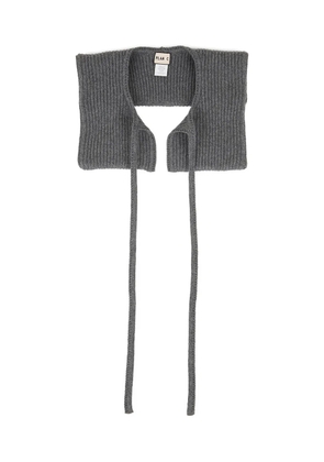 Plan C knitted cotton collar - Grey