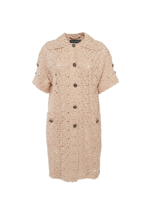 Dolce & Gabbana Pre-Owned lace sheer coat - Neutrals