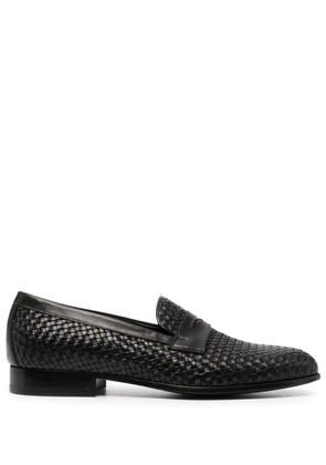 Scarosso Andrea interwoven loafers - Black