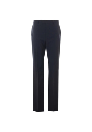 Valentino Garavani embroidered-logo tailored trousers - Blue
