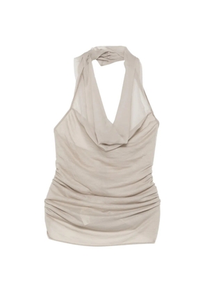 Rick Owens sunburn halter tahnk top - Grey