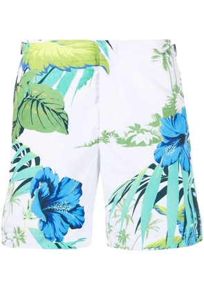 Orlebar Brown fauna-print swim shorts - White