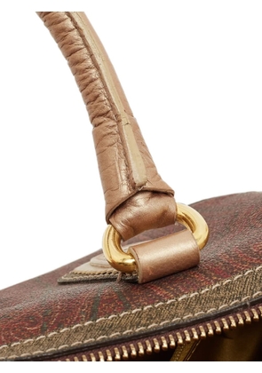 Etro Pre-Owned Paisley-print Boston handbag - Brown