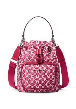 Michael Kors Khai monogram-print bucket bag - Pink