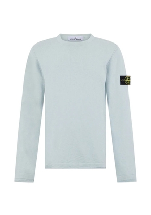 Stone Island logo-patch sweater - Blue