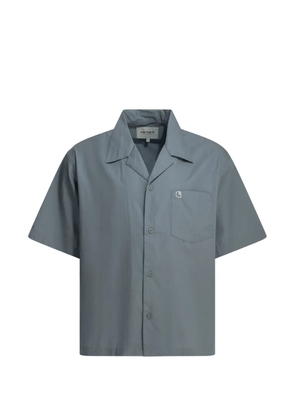 Carhartt WIP logo-embroidered short-sleeve shirt - Blue