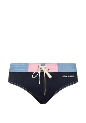 DSQUARED2 logo-print swim briefs - Blue