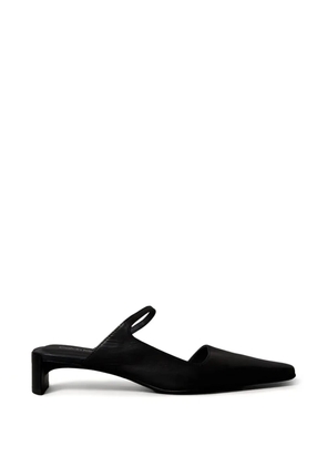 Calvin Klein leather square-toe mules - Black