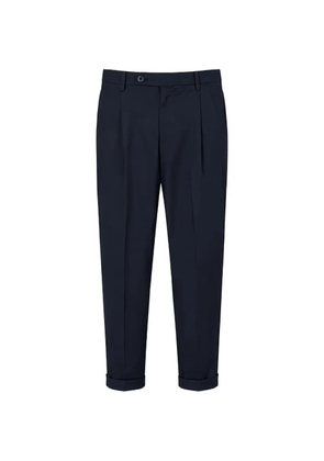 Gta pleated turned-up trousers - Blue