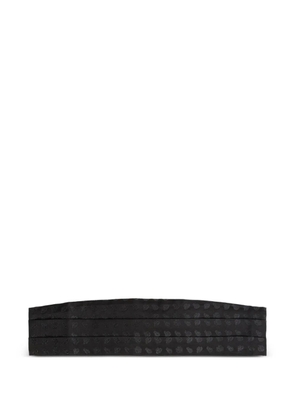 Roberto Cavalli jacquard-motif cummerbund - Black