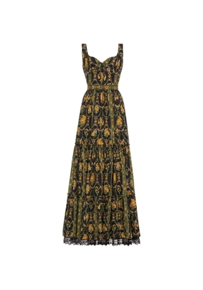 Agua By Agua Bendita Azulejo Cordillera maxi dress - Black
