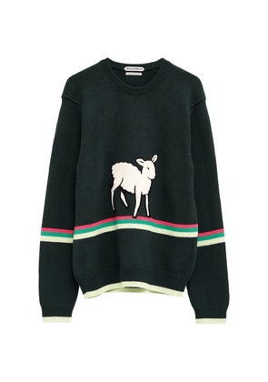 JW Anderson sheep-patch sweater - Green