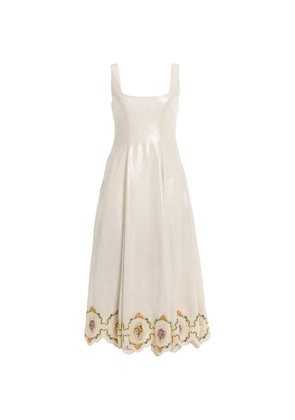 Agua By Agua Bendita Pistilo Cordillera midi dress - Neutrals