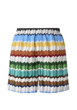 Missoni Zigzag-print swim shorts - White