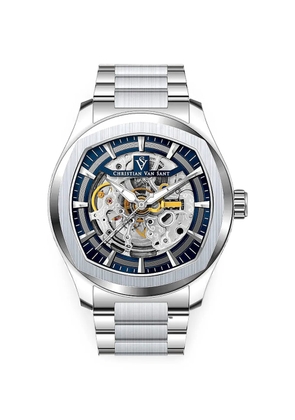 CHRISTIAN VAN SANT Romeo 42mm skeleton watch - Blue