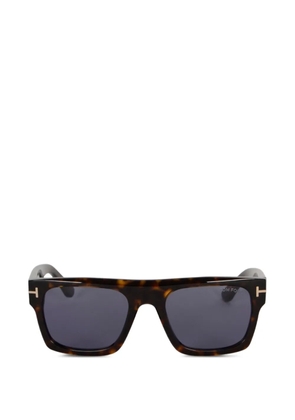 TOM FORD Eyewear tortoiseshell-effect square-frame sunglasses - Brown