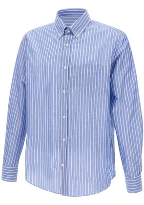 Paul & Shark striped button-up shirt - Blue