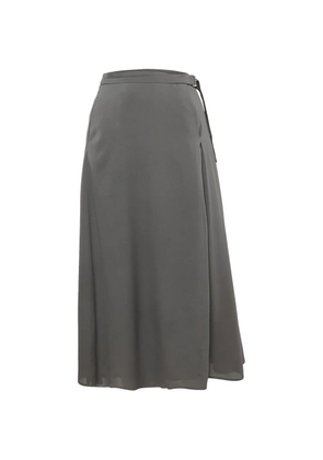 Fabiana Filippi pleated A-line midi skirt - Grey