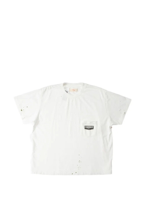 Cherry LA chevron-stitch pocket T-shirt - White