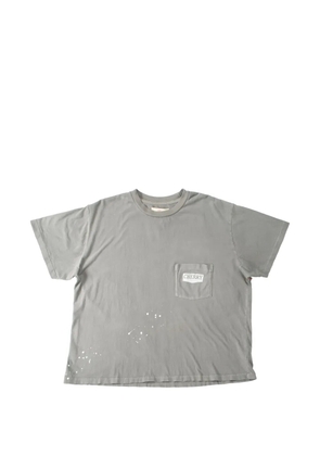 Cherry LA chevron-stitch boxy T-shirt - Grey