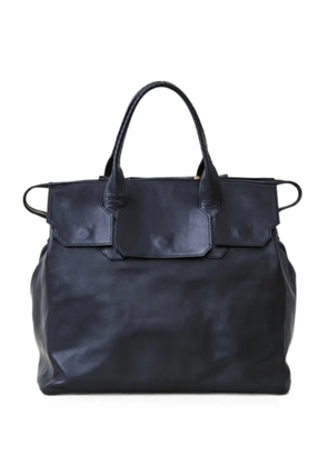 Cornelian Taurus By Daisuke Iwanaga Key Hole Boston leather luggage bag - Blue