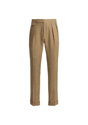 Polo Ralph Lauren Glen Plaid double-pleated trousers - Brown