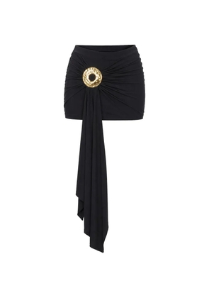 Cult Gaia Freesia ruched mini skirt - Black