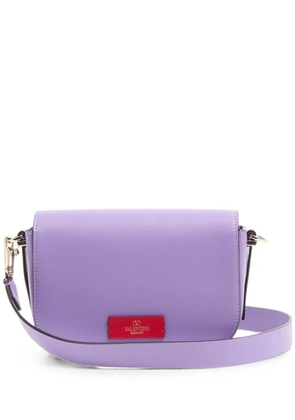 Valentino Garavani VLogo Walk small calfskin cross body bag - Purple
