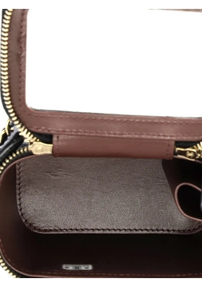 CHANEL Pre-Owned Classic Vanity Case with Chain Quilted Caviar Mini pouch - Black