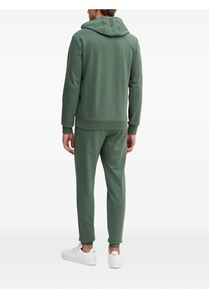 Ea7 Emporio Armani drawstring logo-detail hoodie - Green